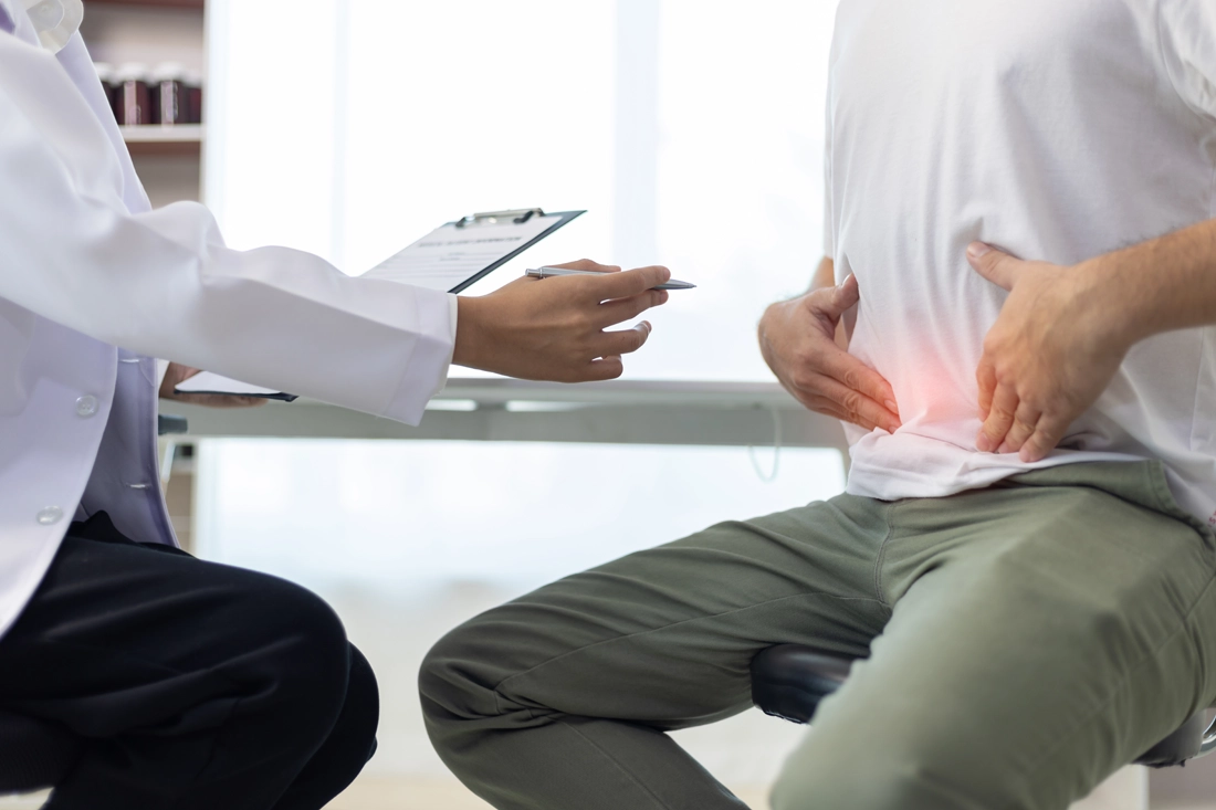 Supportive patient visit for urinary incontinence clinical trials at Equity Medical, serving participants in NYC, the Bronx, and Bowling Green, KY
