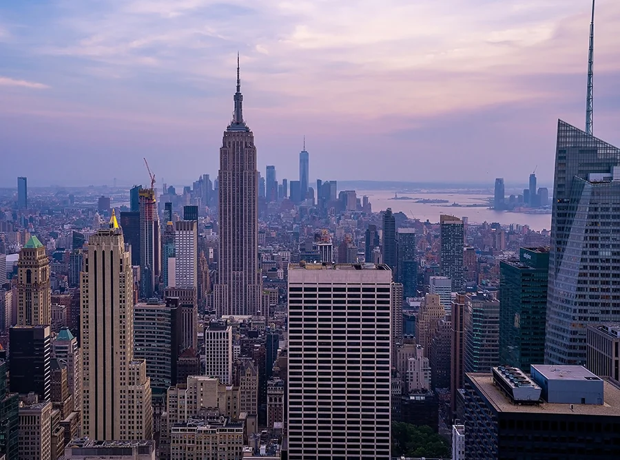Manhattan skyline in New York City near Equity Medical's clinical research location