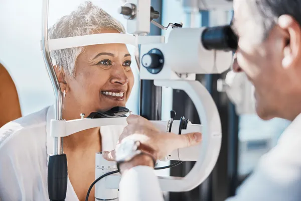 Glaucoma clinical trials screening visit at Equity Medical.