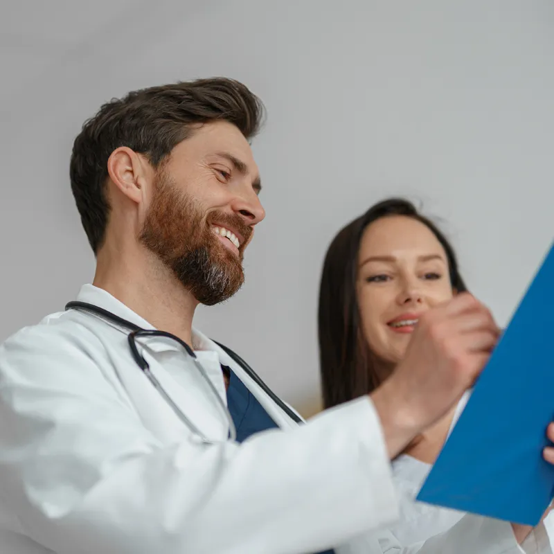 Clinical research professionals reviewing study information for clinical trials at Equity Medical in Nashville, TN